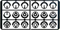 Spirit Level Globe Front Sight Inserts, set of 18 inserts
